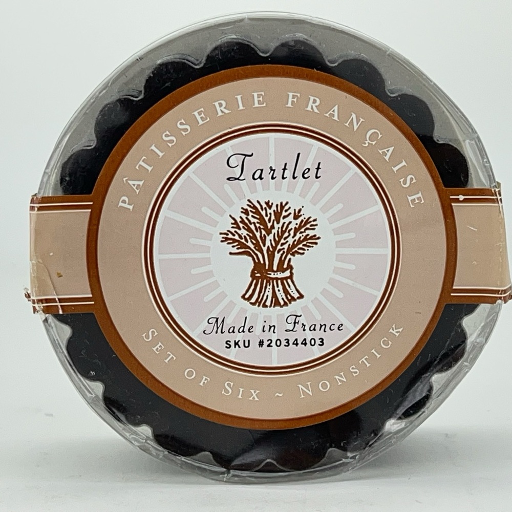 Tartlet Pans Mini Set of 6 Patisserie Francaise France Non Stick Baking Kitchen